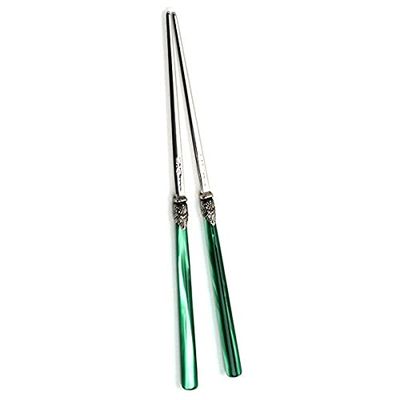 EME NAPOLEON Stainless Cutlery Dinner Silverware Flatware Chopstick 4 pairs of chopstick (Green)