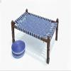 Basrah NIWAR 2 Inch Width Nylon Webbing Strap Roll, Color Blue, Heavy Duty Durable Webbing Tape for Cot, Charpai, Furniture, Outdoor, Crafts, Upholstery, 60 Yards Long Roll view 3
