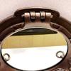 15" Brown Antique Canal Boat Porthole Window Ship Round Face Mirror Wall Decor view 4