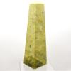 6.6" 470g Yellow Green Serpentine Obelisk Polished Natural Gemstone Crystal Mineral Tower - Peru view 2