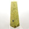 6.6" 470g Yellow Green Serpentine Obelisk Polished Natural Gemstone Crystal Mineral Tower - Peru view 3