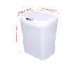 Alvinlite Automatic Sensor Trash Can Garbage Container with Lid for Home Kitchen Bedroom Dormitory view 2