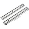 2PCS Drawer Slides, Soft-Closed Stainless Steel with Buffer Damping Ball Bearings, Rebound, Three-fold Full Extension Slides, Side-Mounted Kitchen Drawer Wardrobe Slides 1 Pair/White / 354.5 view 2
