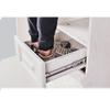 2PCS Drawer Slides, Soft-Closed Stainless Steel with Buffer Damping Ball Bearings, Rebound, Three-fold Full Extension Slides, Side-Mounted Kitchen Drawer Wardrobe Slides 1 Pair/White / 354.5 view 3