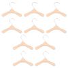 10Pcs Wooden Pet Hangers for Dog Clothes Storage, Compact and Lightweight Clothing Rack for Small Dogs, 5.51 Inch Durable Wood Hangers view 1