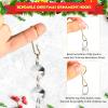 Hotop 120 Pcs Ornament Hooks Gold Ornament Hangers Christmas Bendable Metal Wire Hanging Hook with Storage Box for Christmas Tree Halloween Party Decor view 3