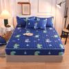 CFYCYHDZHT Bedding Best for Hotel Home Thick Quilted Non Slip Deep Pocket Fitted Sheets, Cartoon Printed Mattress Protector for Boys Girls Bedroom Dinosaur 150200cm view 1