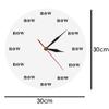 The Time is Now Wall Clock Now Time Motivational Clock Mindfulness Gift The Power of Now Your Daily Reminder to Live in The Now-Frameless_Simple_Design view 2