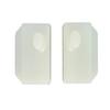 WRS Left Hand & Right Hand Pressure Shoe Set with 3/8" Pins - White Nylon view 3