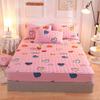 CFYCYHDZHT Bed Sheet Queen Size Thick Quilted Non Slip Deep Pocket Fitted Sheets, Cartoon Printed Mattress Protector for Boys Girls Bedroom Love 180200cm view 1