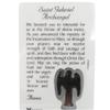 Needzo Saint Gabriel Holy Prayer Card with Medal and Prayers on The Back, San Rafael Arcangel Catholic Saints Pocket Prayers Bookmark and Bible Page Holders (Pack of 3, 3 3/8 Inches) view 2
