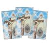 Needzo Holy Trinity, The Father, Son, and Holy Spirit, Prayer Card with Medal and Prayers on The Back, Catholic Saints Pocket Prayers Bookmark and Bible Page Holders, 3 3/8 Inches, Pack of 3 view 1