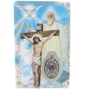 Needzo Holy Trinity, The Father, Son, and Holy Spirit, Prayer Card with Medal and Prayers on The Back, Catholic Saints Pocket Prayers Bookmark and Bible Page Holders, 3 3/8 Inches, Pack of 3 view 2