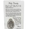 Needzo Holy Trinity, The Father, Son, and Holy Spirit, Prayer Card with Medal and Prayers on The Back, Catholic Saints Pocket Prayers Bookmark and Bible Page Holders, 3 3/8 Inches, Pack of 3 view 3