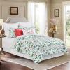 C&F Home Clover Bug 3 Piece Full/Queen Quilt Set Green Floral Print 100% Cotton Lightweight Machine Washable Reversible Bedspread Coverlet Full/Queen 3 Piece Set Green view 1