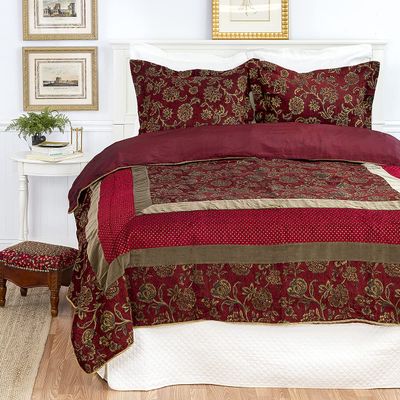 C&F Home Enchantment F/Q Coverlet Full/Queen Quilt Red