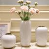 Ceramic Vase White,Flower Arrangement Dried Flower Decoration Vase, Tv Cabinet Dining Table Living Room White Ceramic Centerpieces Vase,Elegant Decorative Ceramic Vase,Set view 4