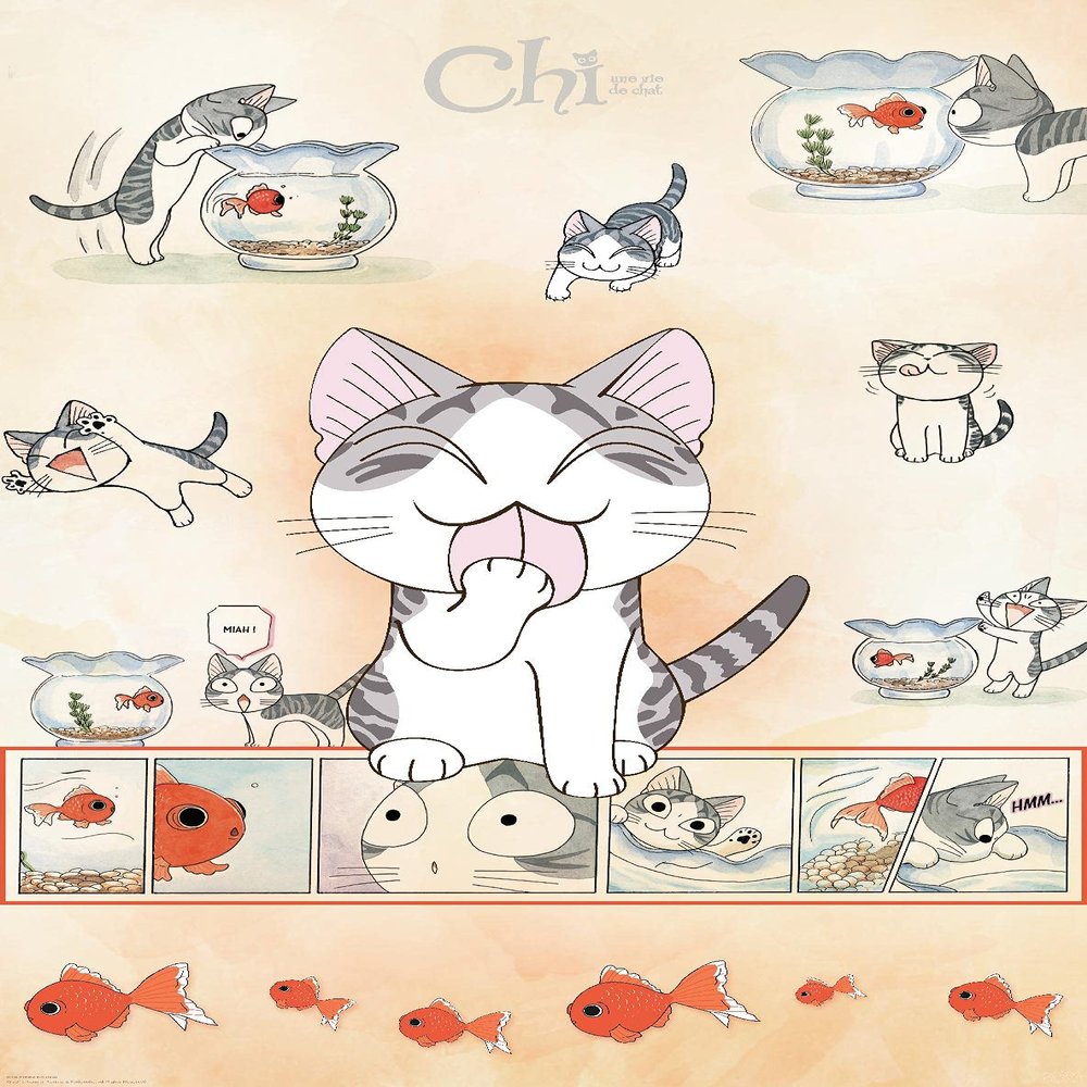 Trends International Chi Cat Wall Poster, 34L x 22.4W, Premium Unframed Version