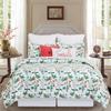 C&F Home Clover Bug 2 Piece Twin Quilt Set Green Floral Print 100% Cotton Lightweight Machine Washable Reversible Bedspread Coverlet Twin 2 Piece Set Green view 2