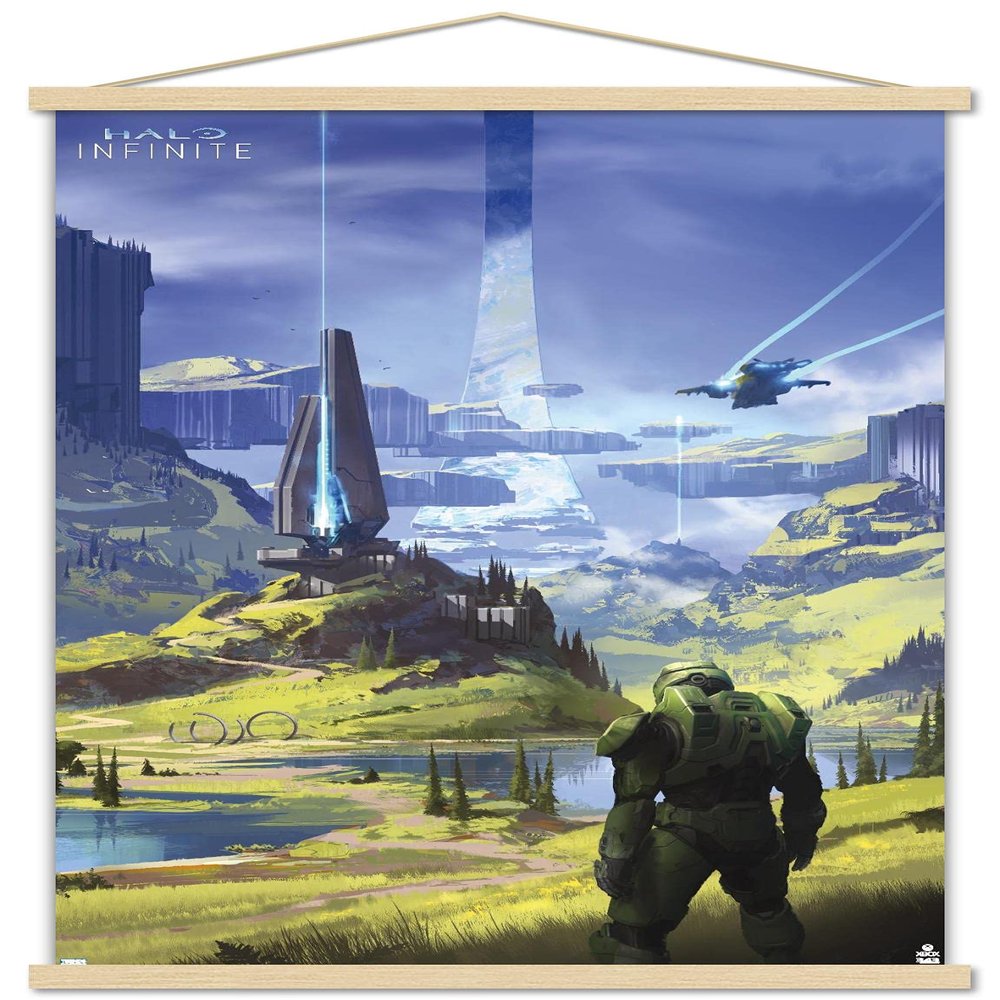 Trends International Halo Infinite - Master Chief Valley Wall Poster with Magnetic Frame