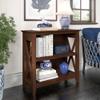 Bush Home Key West Small 2 Shelf Bookcase in Bing Cherry, Compact Home Organizer, Vertical Storage Solution, Bookshelf for Office or Living Room view 2