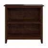 Bush Home Key West Small 2 Shelf Bookcase in Bing Cherry, Compact Home Organizer, Vertical Storage Solution, Bookshelf for Office or Living Room view 4