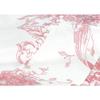 4 Piece French Country Cottage White Pink Floral Sheets Cal King, Antique-Inspired Beautiful Flowers Toile Design Botanical Nature Crisp Cotton Sheet Set, Durable Comfortable Soft Cozy Luxury Bedding view 3