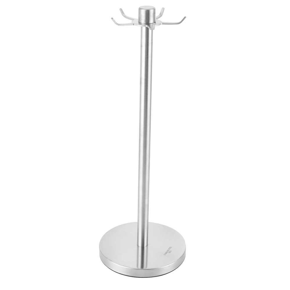 Alvinlite Rotating Utensil Holder Organizer, Space Saving Kitchen Carousel Rack with 6 Hooks for Spatula Spoon Soup Ladle