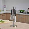 Alvinlite Rotating Utensil Holder Organizer, Space Saving Kitchen Carousel Rack with 6 Hooks for Spatula Spoon Soup Ladle view 4