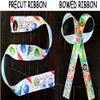 Custom Printed Favor Bow Personalized Ribbon For Birthday Wedding Christmas Communion Baptism Sweet 16 Sweet 15 Baby Shower Bar Mitzvah Bat Mitzvah Party Quinceanera Listones Personalizados Graduation view 2