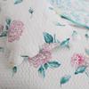 Hydrangea Floral Quilt Set 3Pcs Bedding Set Bedroom Bed 100% Cotton King Size view 2