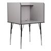 Flash Furniture Justin Height-Adjustable Student Study Carrel for Testing Centers/Classrooms, Modular Study Carrel/Private Student Testing Desk, Gray view 1