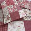 Red Tones Patchwork Quilt Set 3Pcs Bedding Set Bedroom Bed 100% Cotton King Size view 4