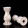 1pair Home Buddhist Temple Buddha Ceramic Butter Lamp Holder Light Candle Holder Lotus Lamp view 4