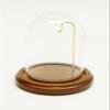 Galapagoz Glass Display Dome with 4 inch Walnut Wood Base Pocket Watch Collectible 3 x 4 inch New USA view 4
