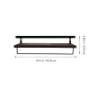 Cabilock 1set Practical Wall-Mounted Storage Racks for Bathroom and Kitchen Rustic and Design Easy Installation Compact Space-Saving for Organizing Towels and Accessories view 2