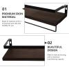 Cabilock 1set Practical Wall-Mounted Storage Racks for Bathroom and Kitchen Rustic and Design Easy Installation Compact Space-Saving for Organizing Towels and Accessories view 4