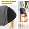 Set of 2 Bar Stools High Stool Bar Chair Wooden Breakfast Dining Stools, Solid Wood Legs, Sturdy, Comfortable, Stylish, Practical view 4