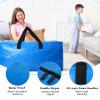 8 Pack Heavy Duty Extra Large Moving Bags Storage Tote - Strong Handles& Backpack Straps - Space Saving Storage Bags Alternative to Moving Boxes and Bins,Compatible with Ikea Frakta Cart, Blue view 2