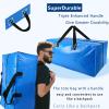 8 Pack Heavy Duty Extra Large Moving Bags Storage Tote - Strong Handles& Backpack Straps - Space Saving Storage Bags Alternative to Moving Boxes and Bins,Compatible with Ikea Frakta Cart, Blue view 3