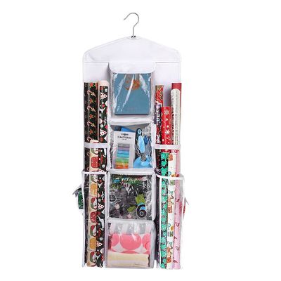 37x16 Inch Hanging Gift Bag Organizer with Multiple Pockets Hanging Gift Wrapping Paper Storage Gift Wrap Organizer Storage Holder