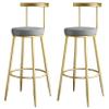 Breakfast Bar Stools High Stool Bar Chair with Backrest for Counter, Bar, Kitchen Island view 1