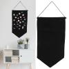 Brooch Pin Wall Hanging Display Stand,Badge Storage Cloth Collection Board Earrings Necklace Glitter Pin Collection Organizer for Women or Men Jewelry Storage(M Black) view 3
