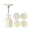 Moon Cake Mold Cookie Stamp for DIY 50g Mooncake Barrel Mold with 4/6 Flower Stamps Hand Press Moon Cake Pastry Molds DIY Bakeware Mid-Autumn Festival view 1