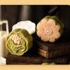 Moon Cake Mold Cookie Stamp for DIY 50g Mooncake Barrel Mold with 4/6 Flower Stamps Hand Press Moon Cake Pastry Molds DIY Bakeware Mid-Autumn Festival view 3