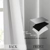 NICETOWN White & Grey Room Darkening Curtains 95 inch Long, Grommet Gradient Curtains Easy-Matching Window Treatments for Boys Bedroom/Kids Room, W52, Set of 2 view 3