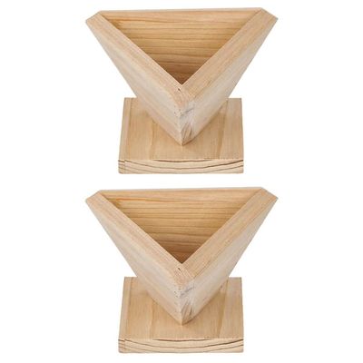 2pcs Zongzi Mold Wood Triangular Food Mold Food s Rice-pudding Wood Rice Making s Dumpling -pudding Ball