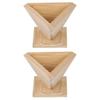 2pcs Zongzi Mold Wood Triangular Food Mold Food s Rice-pudding Wood Rice Making s Dumpling -pudding Ball view 1