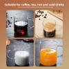 BORDSTRACT Caffeine Beaker, 16oz Glass Coffee Mug with Handle and Measuring, Scientific Borosilicate Molecule Glass Chemistry Mug for Coffee Tea Latte view 2