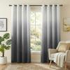 NICETOWN White & Grey Room Darkening Curtains 84 inch Long, Grommet Gradient Curtains Easy-Matching Window Treatments for Boys Bedroom/Kids Room, W52, Set of 2 view 1